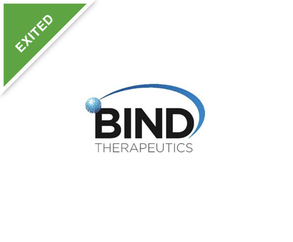 Bind Therapeutics logo, exited portfolio