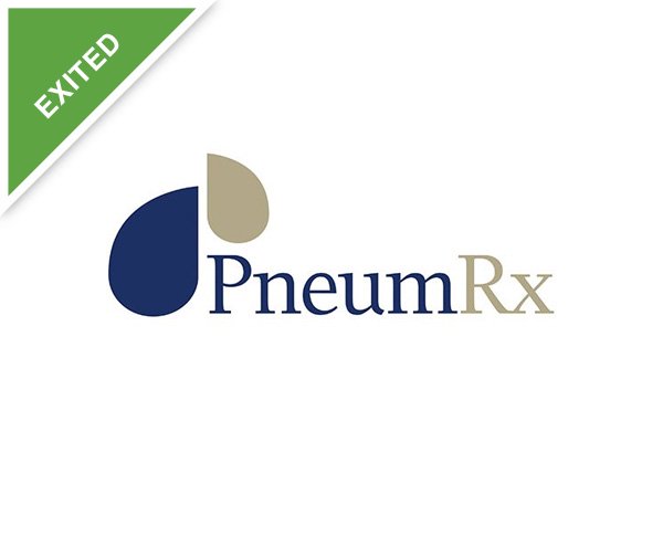 PneumRx logo, exited portfolio