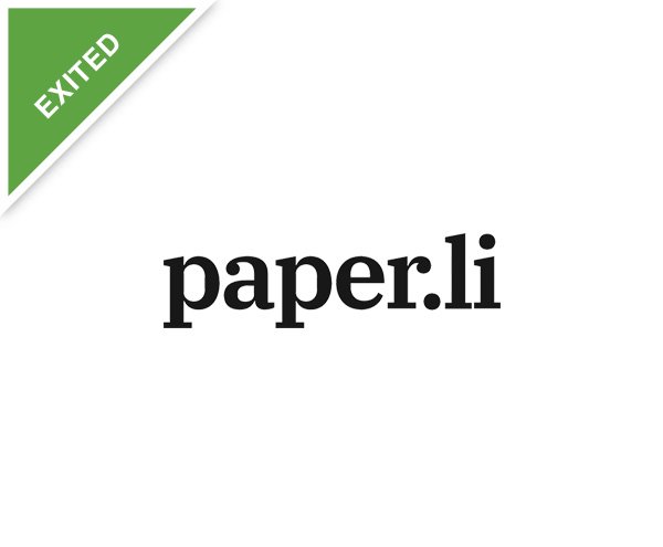 Paper.li logo, exited portfolio