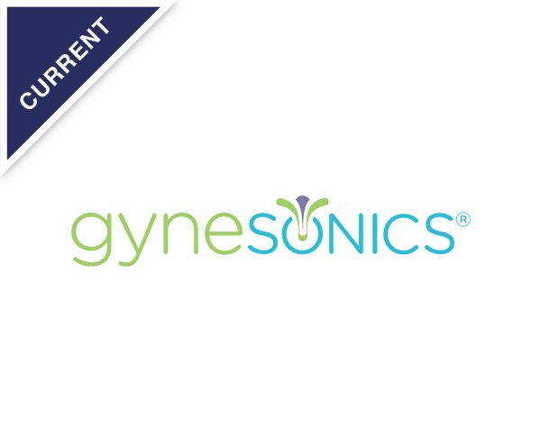 Gynesonics logo, current portfolio company