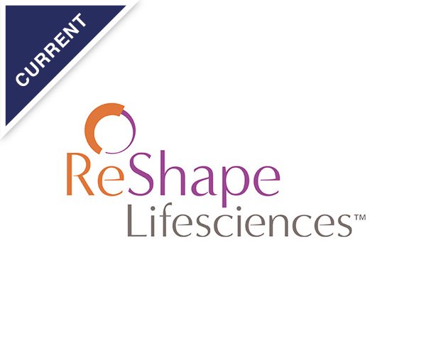 ReShape Lifesciences logo, current portfolio company