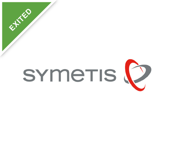 Symetis logo, exited portfolio